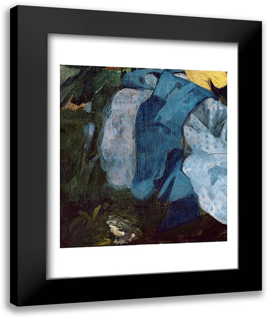 Dejeuner sur l'Herbe, 1863, detail 22x28 Black Modern Wood Framed Art Print Poster by Manet, Edouard