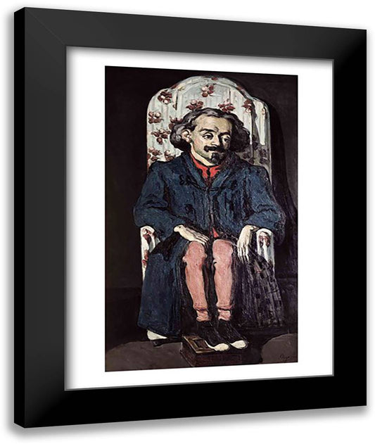 Achille Emperaire 22x28 Black Modern Wood Framed Art Print Poster by Cezanne, Paul