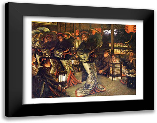 The Prodigal Son in a Foreign Land, 1880 28x22 Black Modern Wood Framed Art Print Poster by Tissot, James