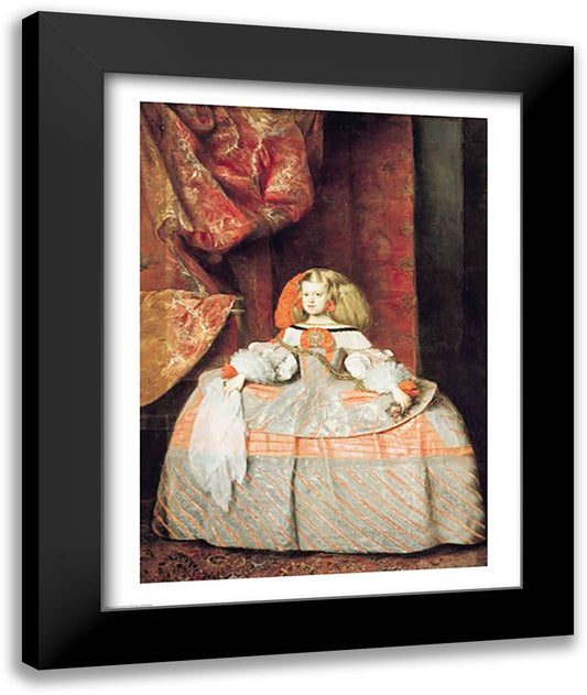 The Infanta Maria Marguerita 22x28 Black Modern Wood Framed Art Print Poster by Velazquez, Diego