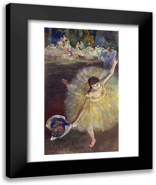 End of an Arabesque, 1877 22x28 Black Modern Wood Framed Art Print Poster by Degas, Edgar