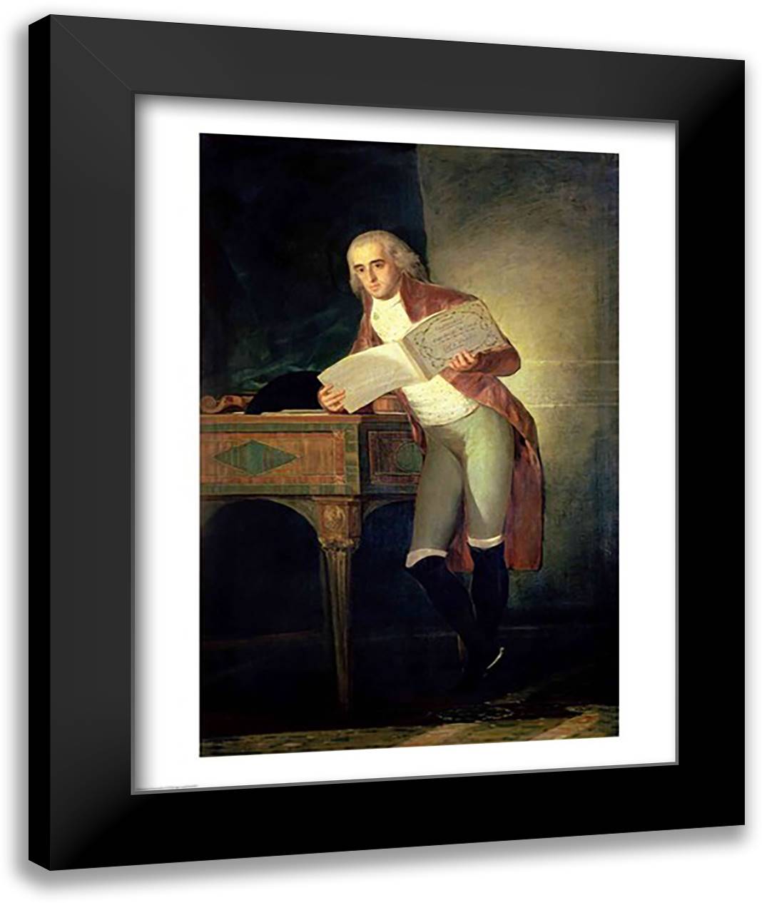 Don Jose Alvarez de Toledo y Gonzaga 22x28 Black Modern Wood Framed Art Print Poster by Goya, Francisco De