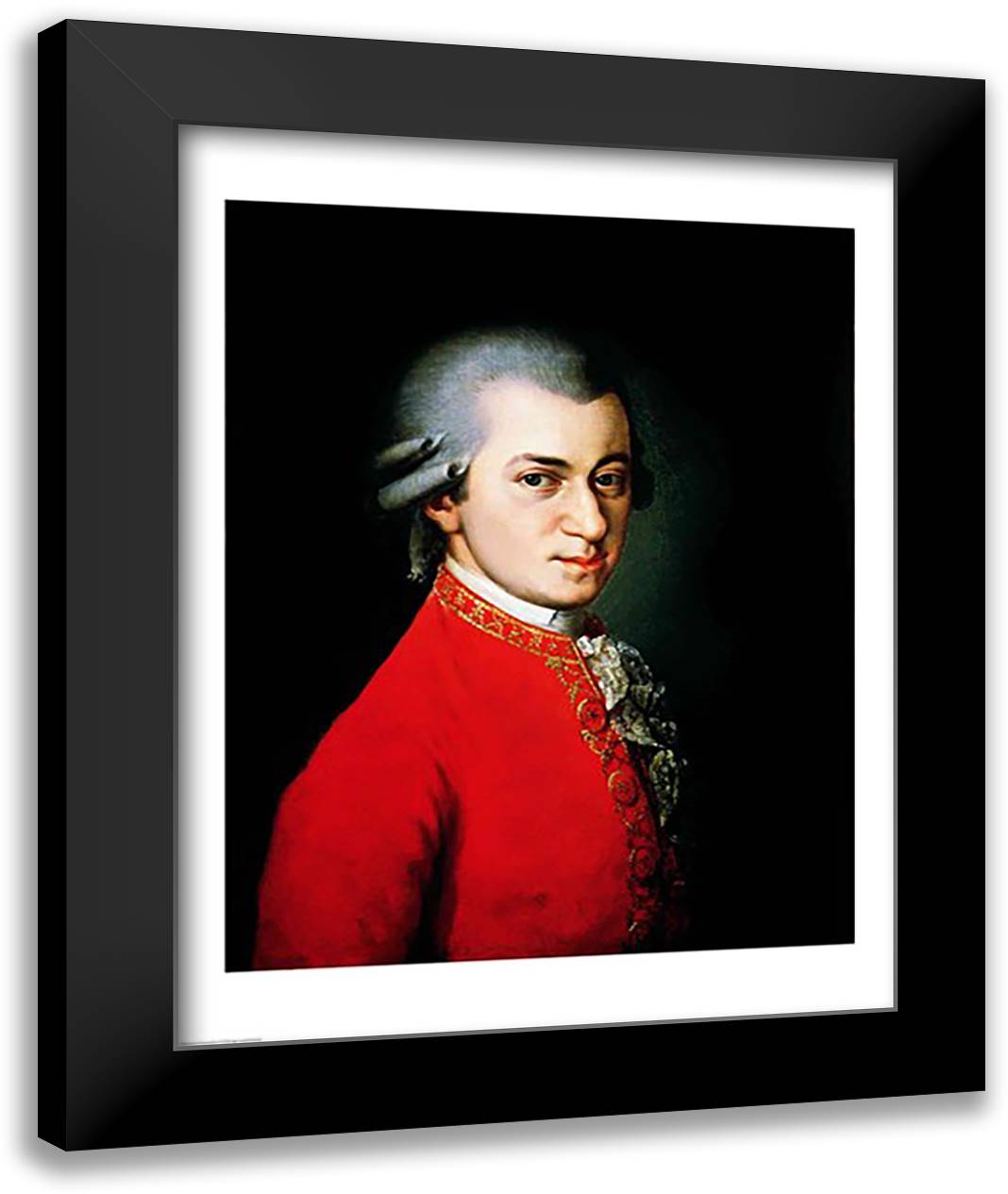 St. Louis and his Page 22x28 Black Modern Wood Framed Art Print Poster by El Greco