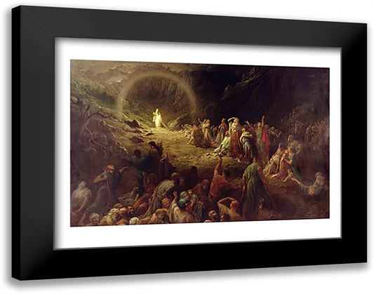 The Valley of Tears, 1883 28x22 Black Modern Wood Framed Art Print Poster by Dore, Gustave