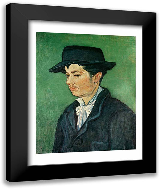 Portrait of Armand Roulin, 1888 22x28 Black Modern Wood Framed Art Print Poster by Van Gogh, Vincent