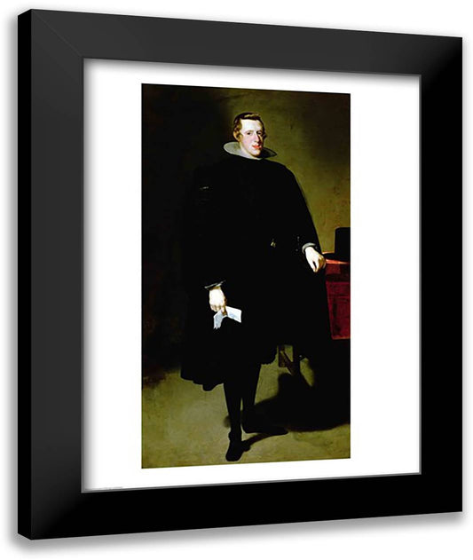 Philip IV of Spain 22x28 Black Modern Wood Framed Art Print Poster by Velazquez, Diego