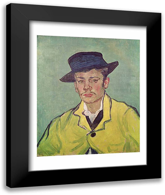 Portrait of Armand Roulin, 1888 22x28 Black Modern Wood Framed Art Print Poster by Van Gogh, Vincent