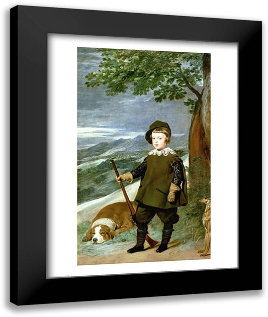 Prince Balthasar Carlos 22x28 Black Modern Wood Framed Art Print Poster by Velazquez, Diego