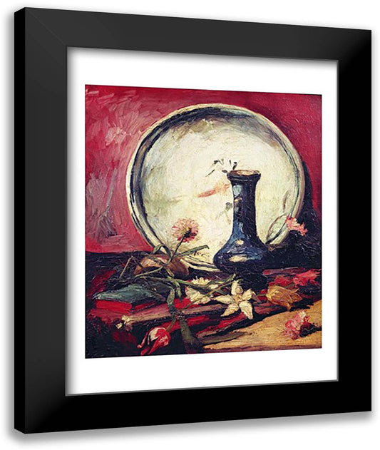 Still Life with Flowers, c.1886 22x28 Black Modern Wood Framed Art Print Poster by Van Gogh, Vincent