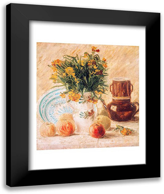 Still Life, 1887 22x28 Black Modern Wood Framed Art Print Poster by Van Gogh, Vincent