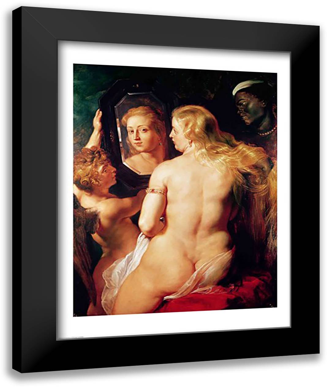 The Toilet of Venus, c.1613 22x28 Black Modern Wood Framed Art Print Poster by Rubens, Peter Paul