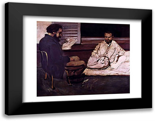 Paul Alexis 28x22 Black Modern Wood Framed Art Print Poster by Cezanne, Paul