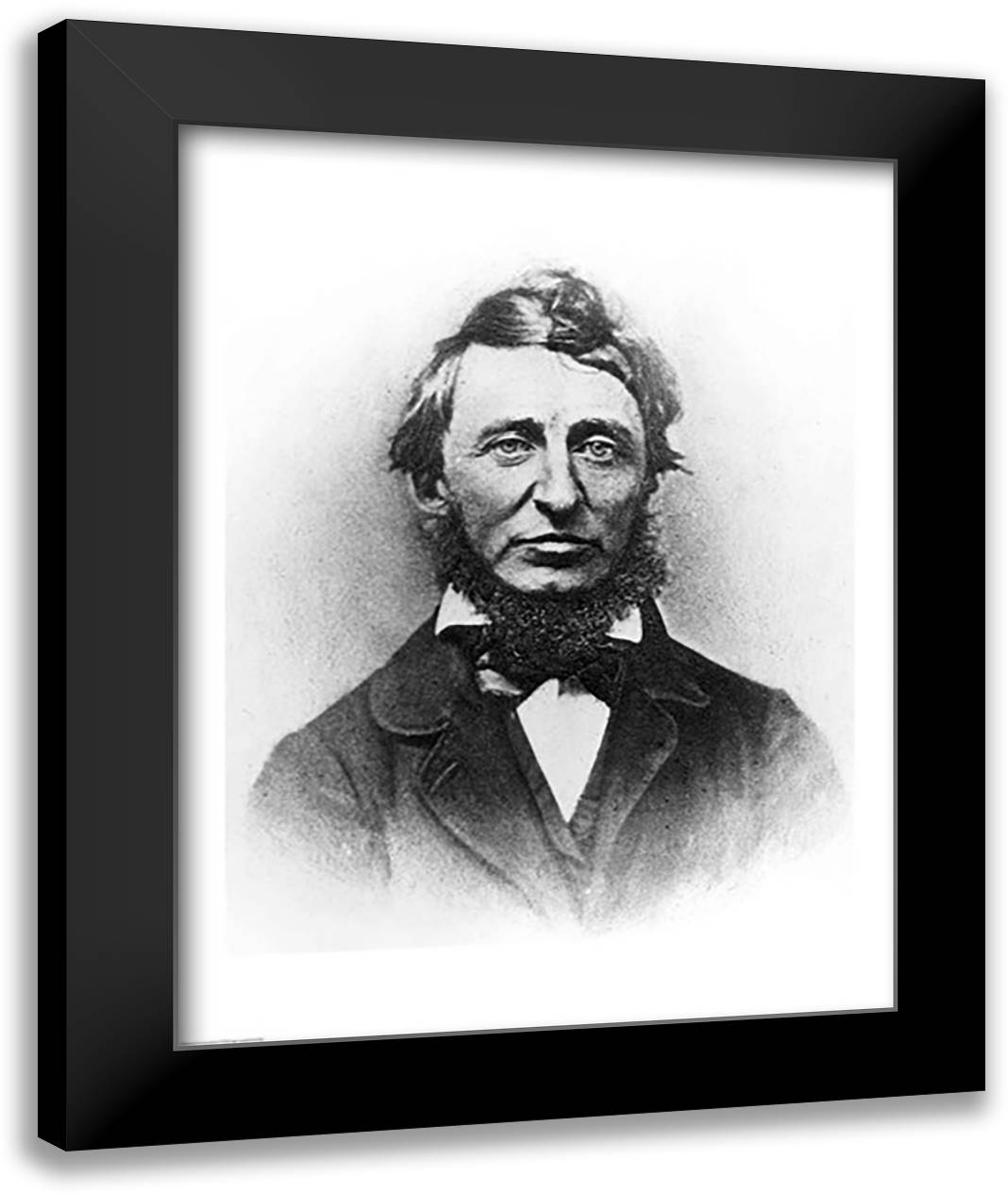 Henry Thoreau 22x28 Black Modern Wood Framed Art Print Poster