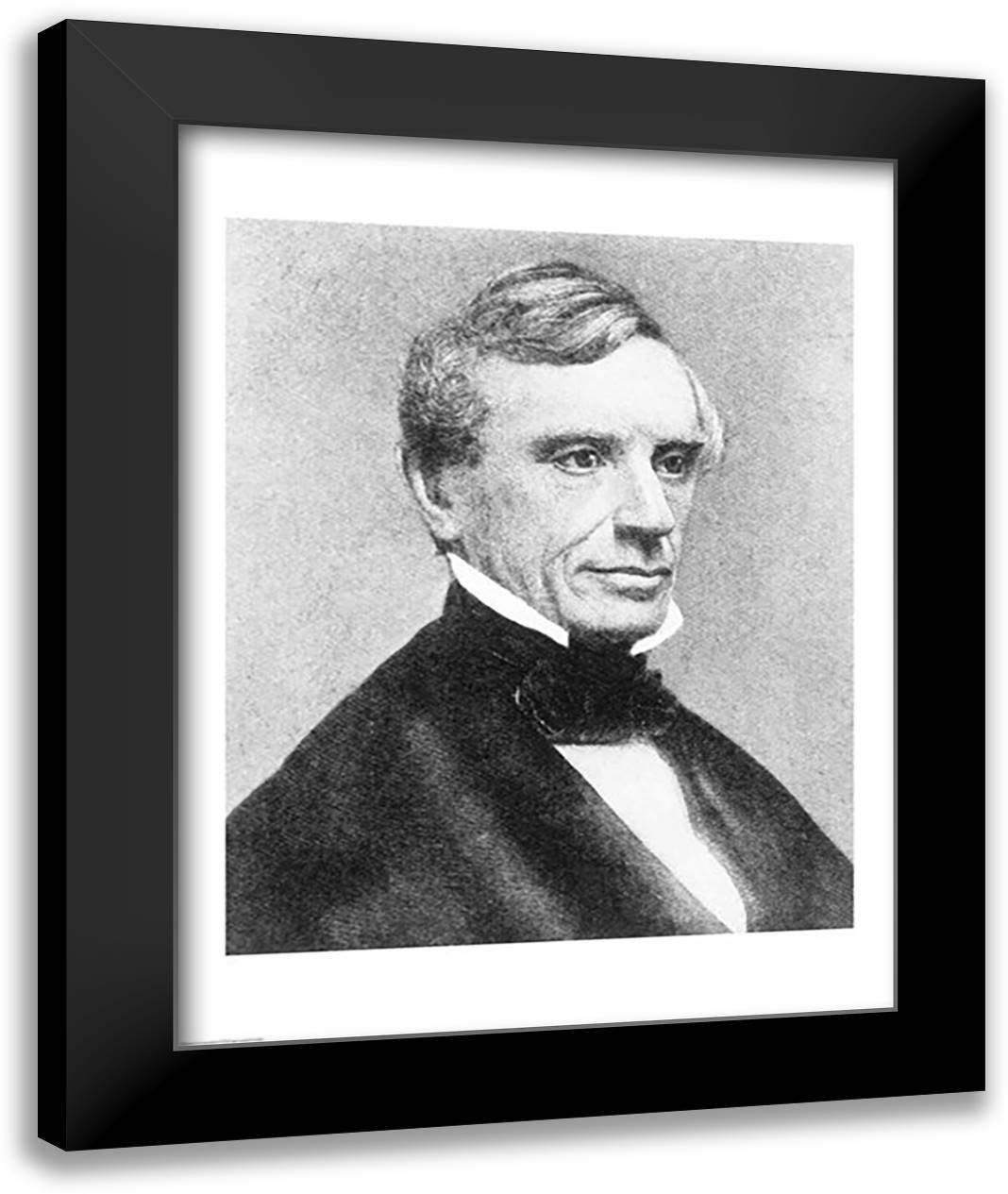 Samuel Morse 22x28 Black Modern Wood Framed Art Print Poster