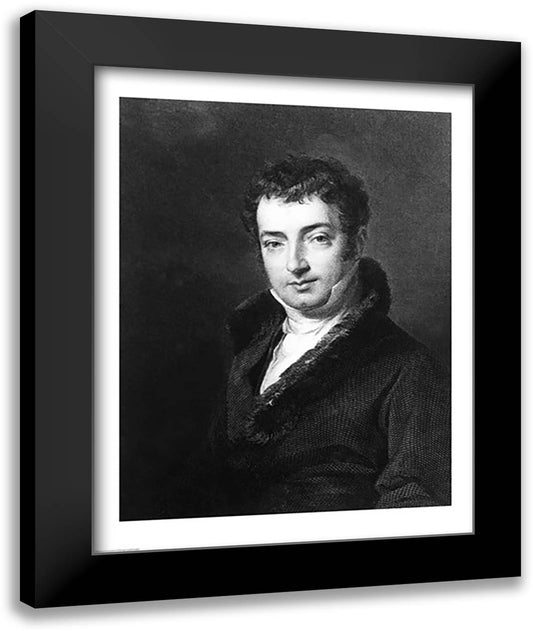 Washington Irving 22x28 Black Modern Wood Framed Art Print Poster