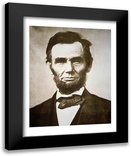 Abraham Lincoln 22x28 Black Modern Wood Framed Art Print Poster