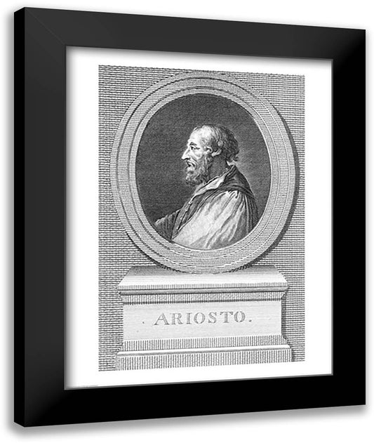 Portrait of Ludovico Ariosto 22x28 Black Modern Wood Framed Art Print Poster by Titian