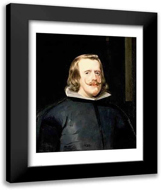 Portrait of Philip IV in Court Dress 22x28 Black Modern Wood Framed Art Print Poster by Velazquez, Diego