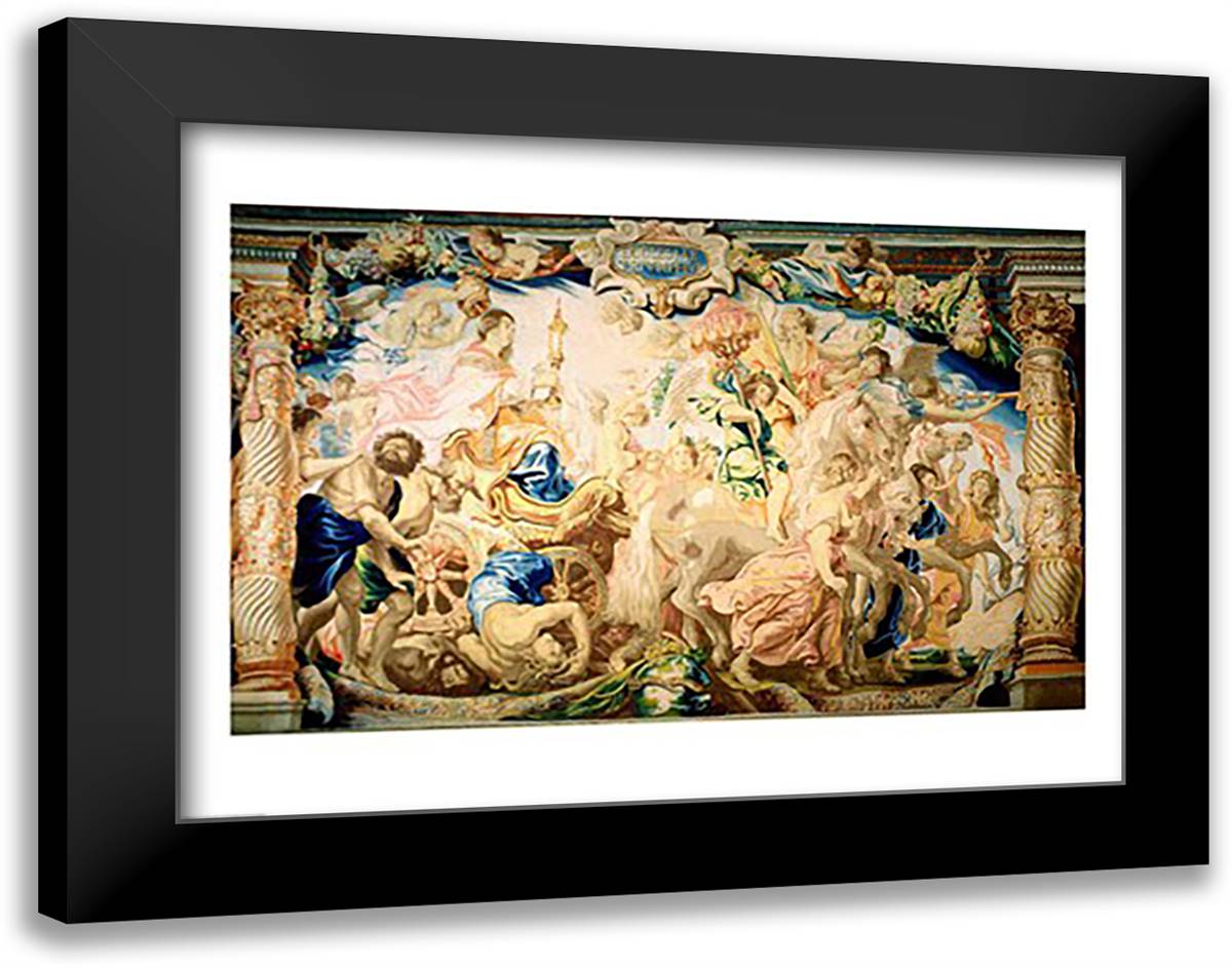 The Triumph of the Eucharist 28x22 Black Modern Wood Framed Art Print Poster by Rubens, Peter Paul