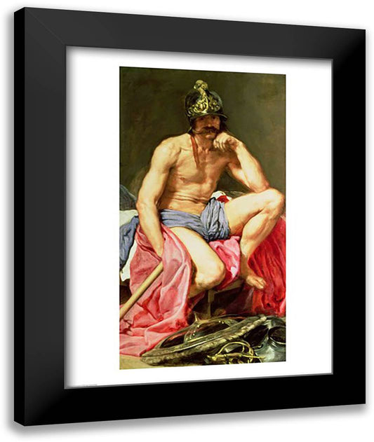 Mars 22x28 Black Modern Wood Framed Art Print Poster by Velazquez, Diego