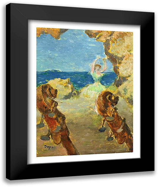 The Ballet Dancer, 1891 22x28 Black Modern Wood Framed Art Print Poster by Degas, Edgar