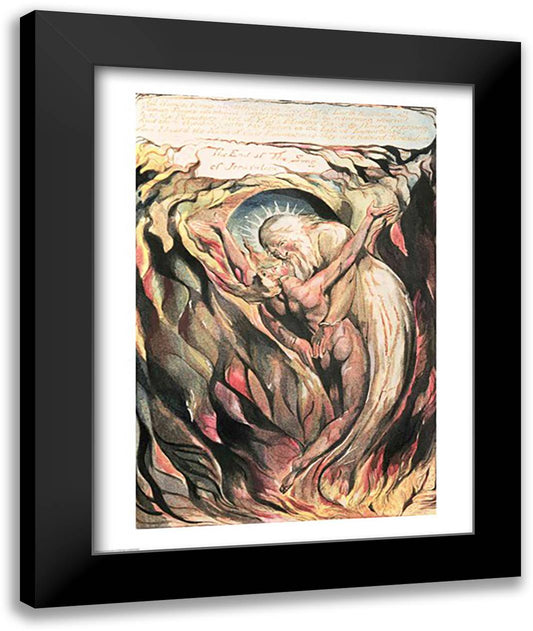 Jerusalem The Emanation of the Giant Albion: ""All Human Forms"" 22x28 Black Modern Wood Framed Art Print Poster by Blake, William