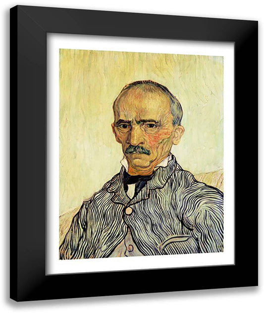 Portrait of Superintendant Trabuc in St. Paul's Hospital 22x28 Black Modern Wood Framed Art Print Poster by Van Gogh, Vincent