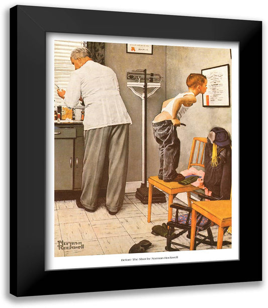 Before the Shot 16x19 Black Modern Wood Framed Art Print Poster by Rockwell, Norman