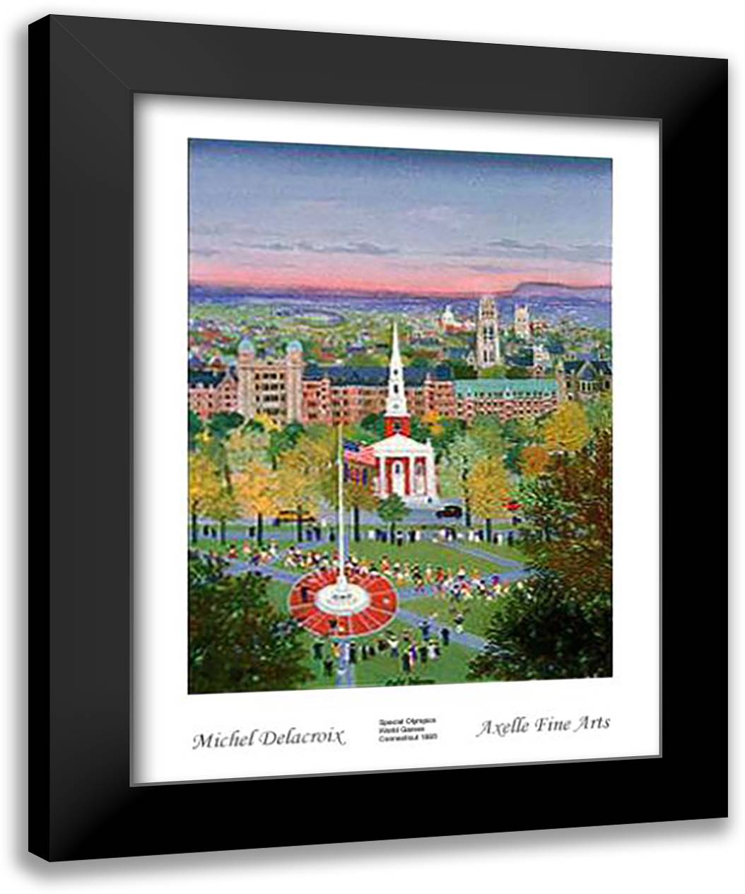 Special Olympics - Sport. Spirit. Splendor 28x38 Black Modern Wood Framed Art Print Poster by Delacroix, Michel