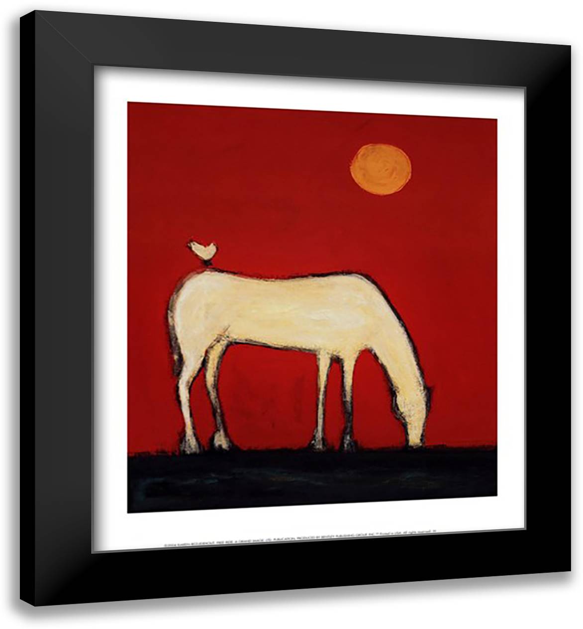 Free Ride 14x16 Black Modern Wood Framed Art Print Poster by Bezuidenhout, Karen