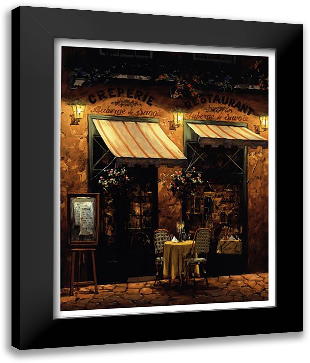 Evening Of Romance 17x21 Black Modern Wood Framed Art Print Poster by Shvaiko, Viktor