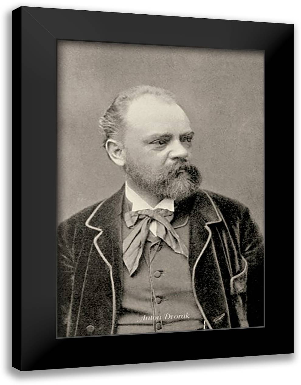 Anton Dvorak 24x33 Black Modern Wood Framed Art Print Poster by Thomas, Theodore