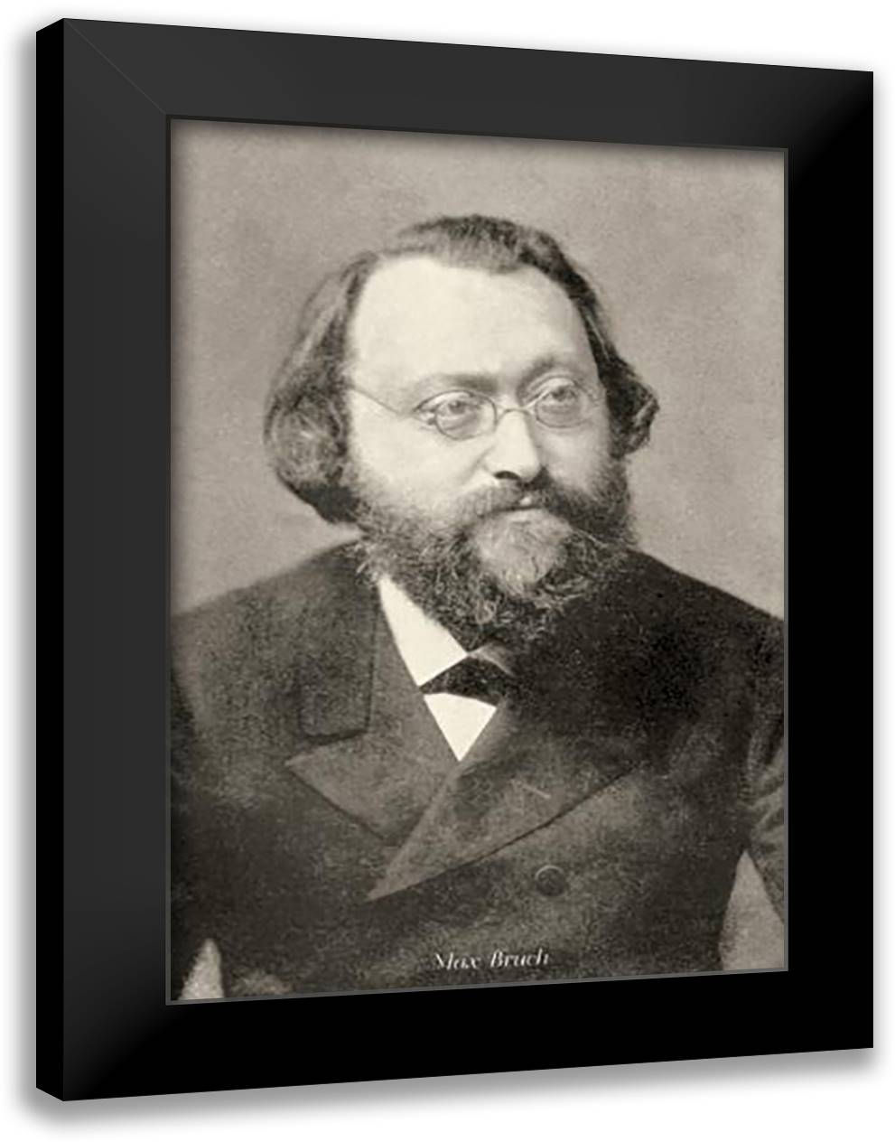 Max Bruch 24x33 Black Modern Wood Framed Art Print Poster by Thomas, Theodore