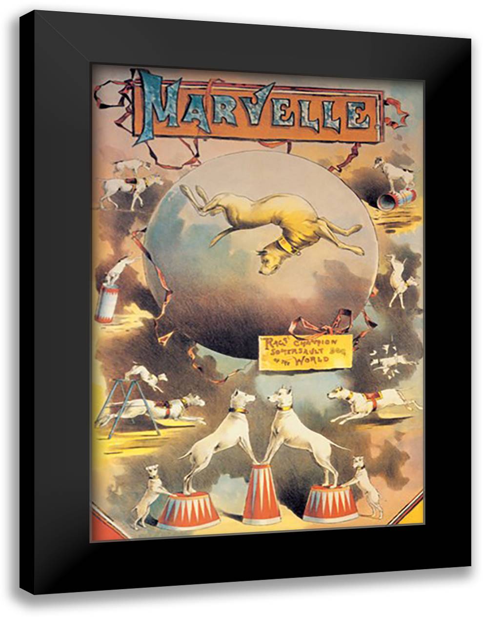 Marvelle 16x22 Black Modern Wood Framed Art Print Poster