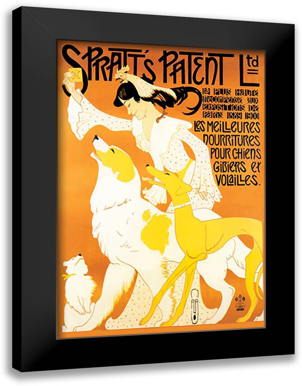 Spratts Patent Ltd. 16x22 Black Modern Wood Framed Art Print Poster