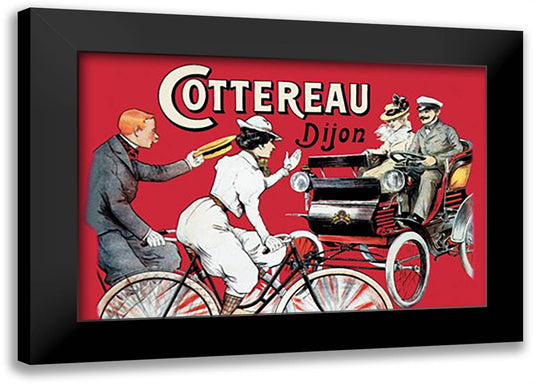 Cottereau Dijon 22x16 Black Modern Wood Framed Art Print Poster