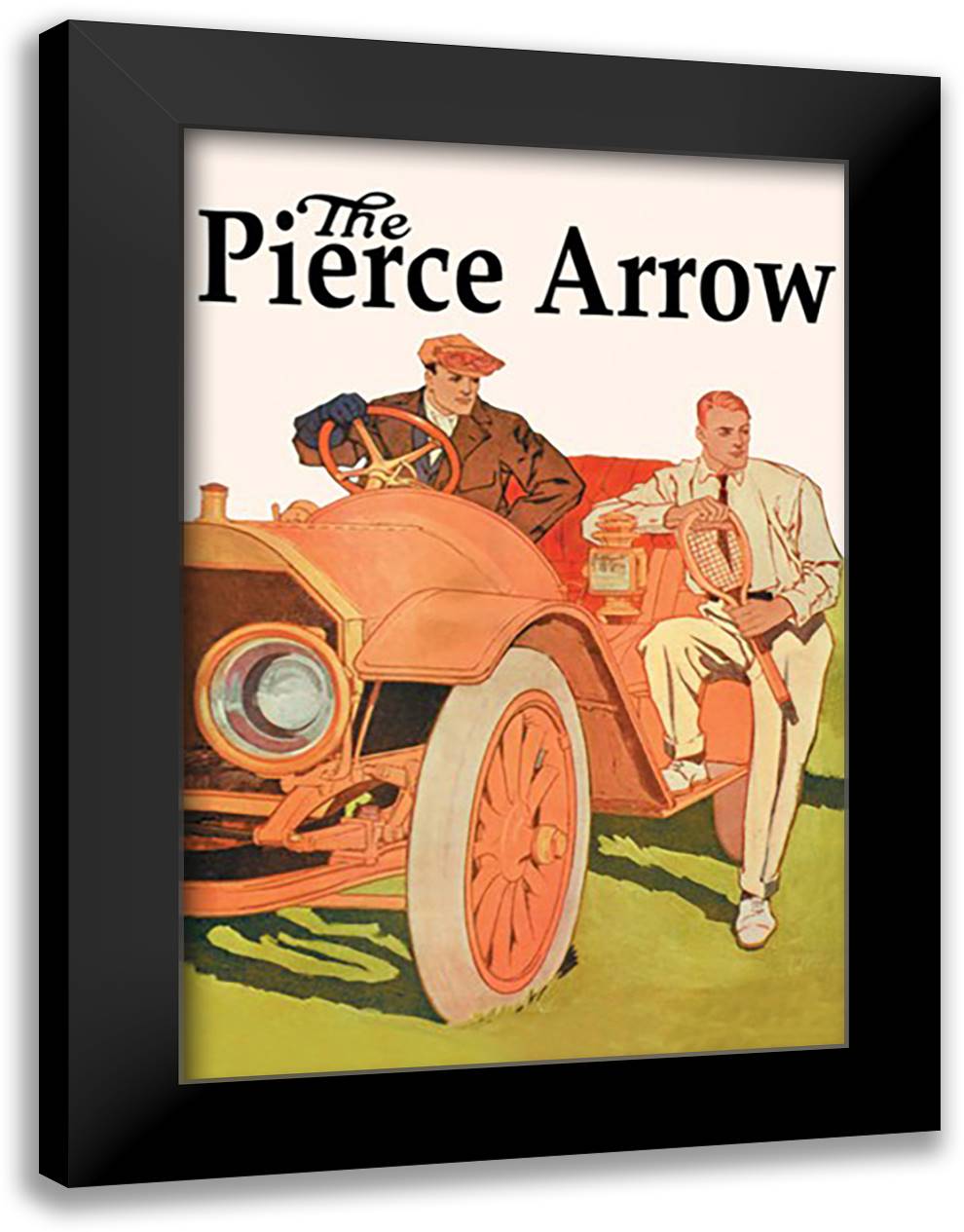Pierce-Arrow 16x22 Black Modern Wood Framed Art Print Poster