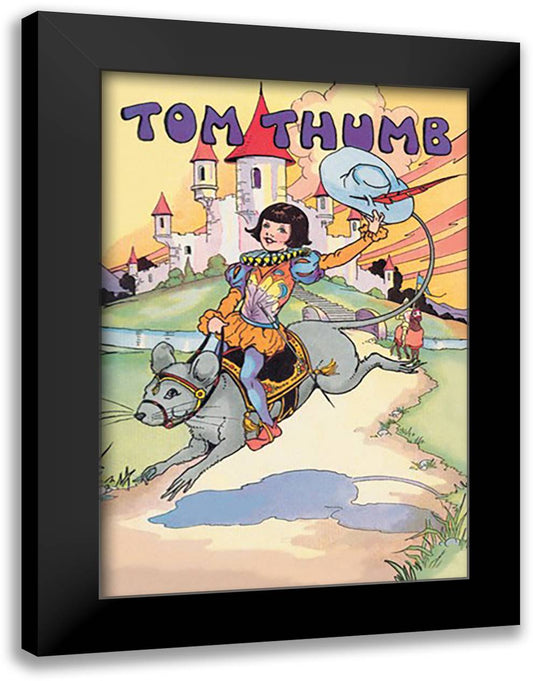 Tom Thumb 16x22 Black Modern Wood Framed Art Print Poster