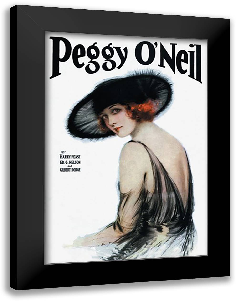 Peggy O'Neil 16x22 Black Modern Wood Framed Art Print Poster