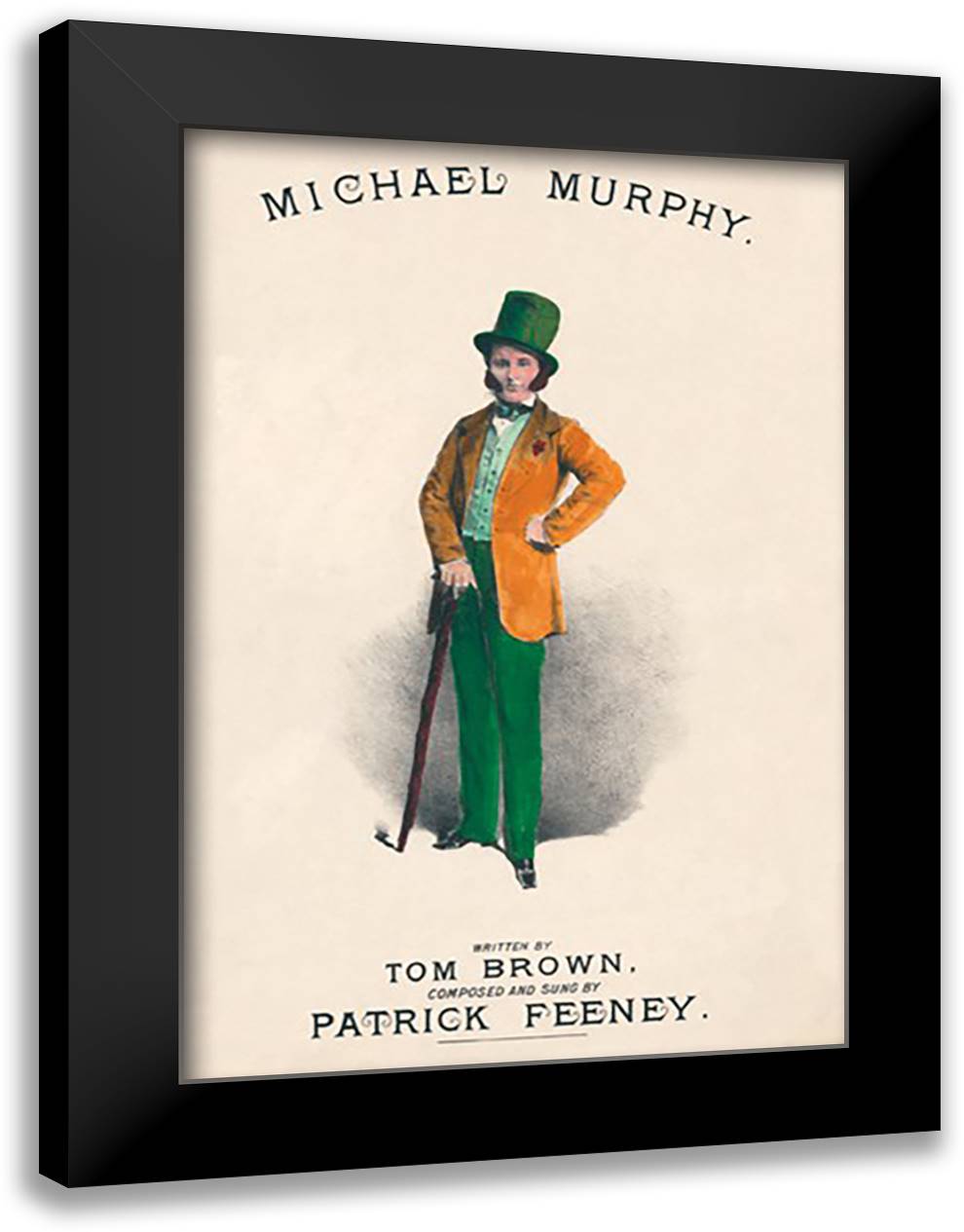 Michael Murphy 16x22 Black Modern Wood Framed Art Print Poster
