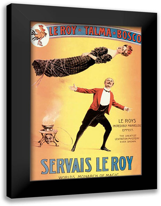 Servais LeRoy: World's Monarch of Magic 16x22 Black Modern Wood Framed Art Print Poster