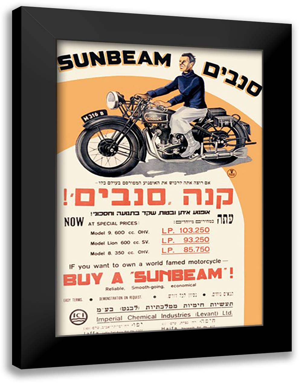 Sunbeam 16x22 Black Modern Wood Framed Art Print Poster