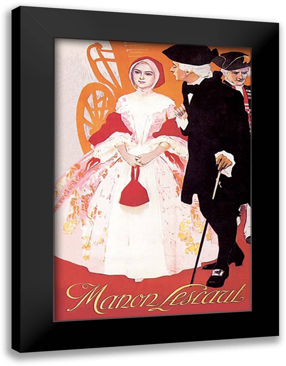 Manon Lescaut 16x22 Black Modern Wood Framed Art Print Poster