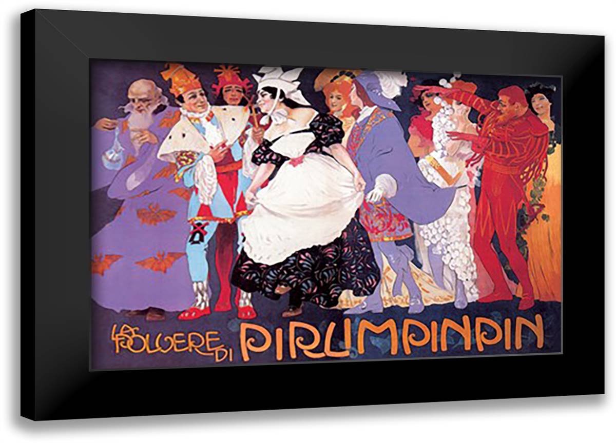 Polvere di Pirlimpinpin 22x16 Black Modern Wood Framed Art Print Poster