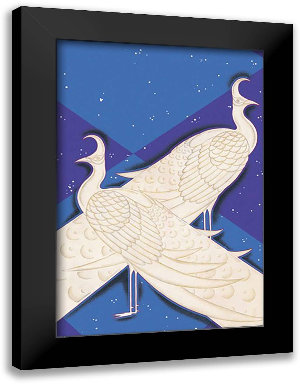 Asia Magazine: Indian Lyric 16x22 Black Modern Wood Framed Art Print Poster by McIntosh, Frank