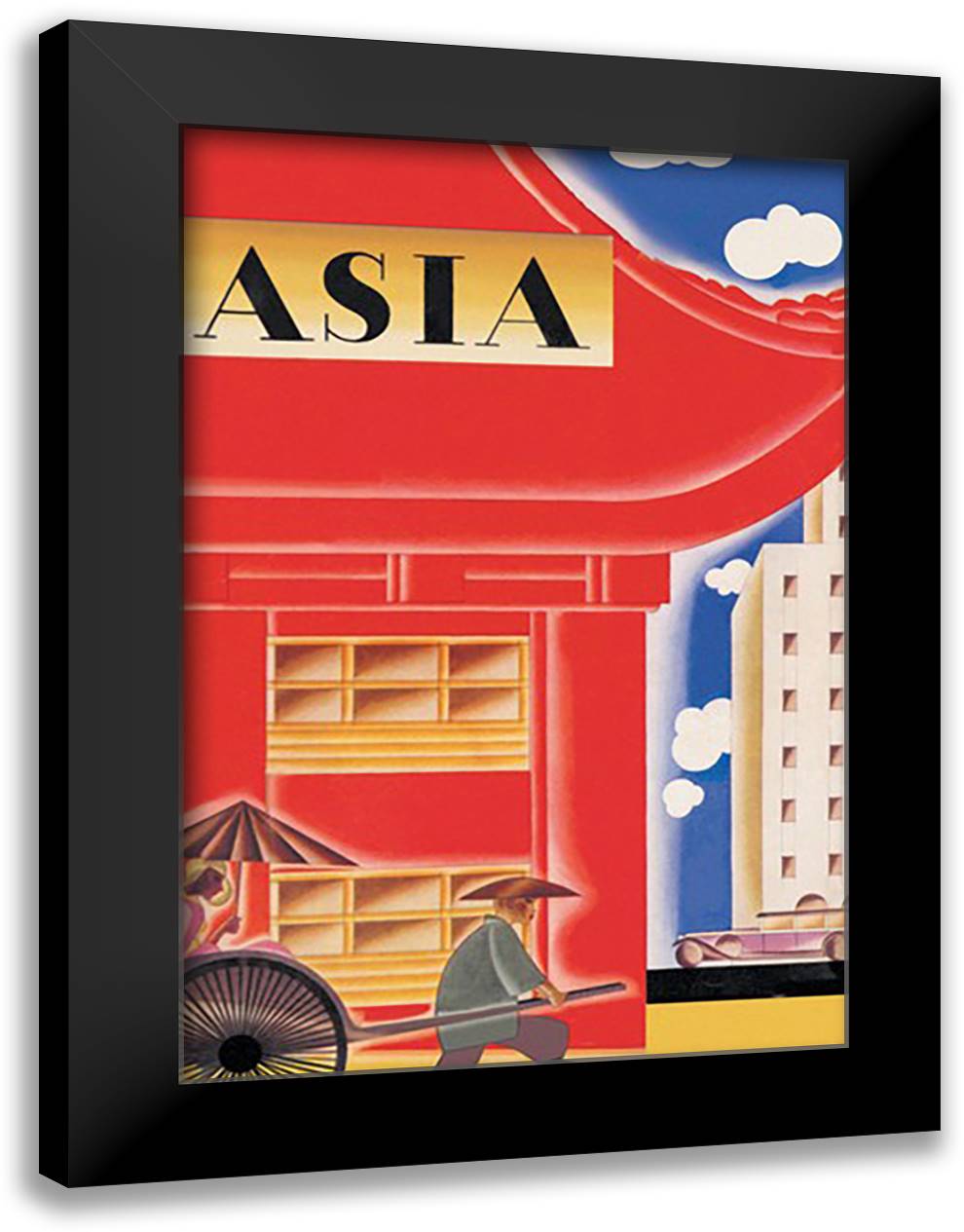 Asia Magazine: Innovation 16x22 Black Modern Wood Framed Art Print Poster by McIntosh, Frank