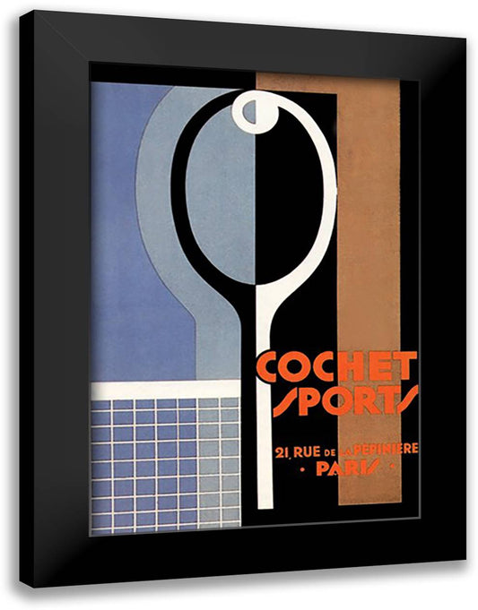 Coche Sports 16x22 Black Modern Wood Framed Art Print Poster