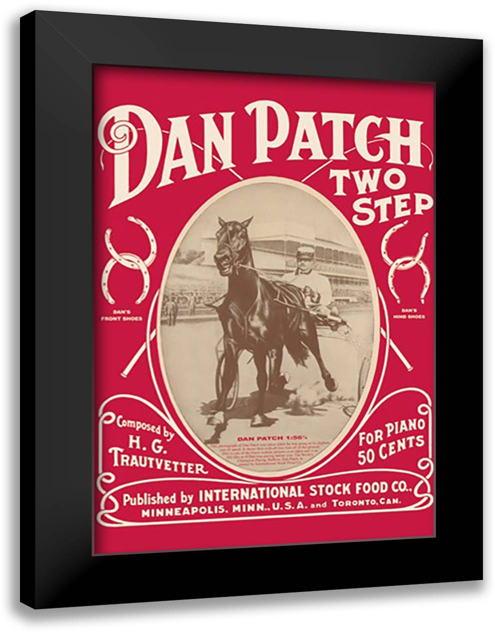 Dan Patch Two Step 16x22 Black Modern Wood Framed Art Print Poster