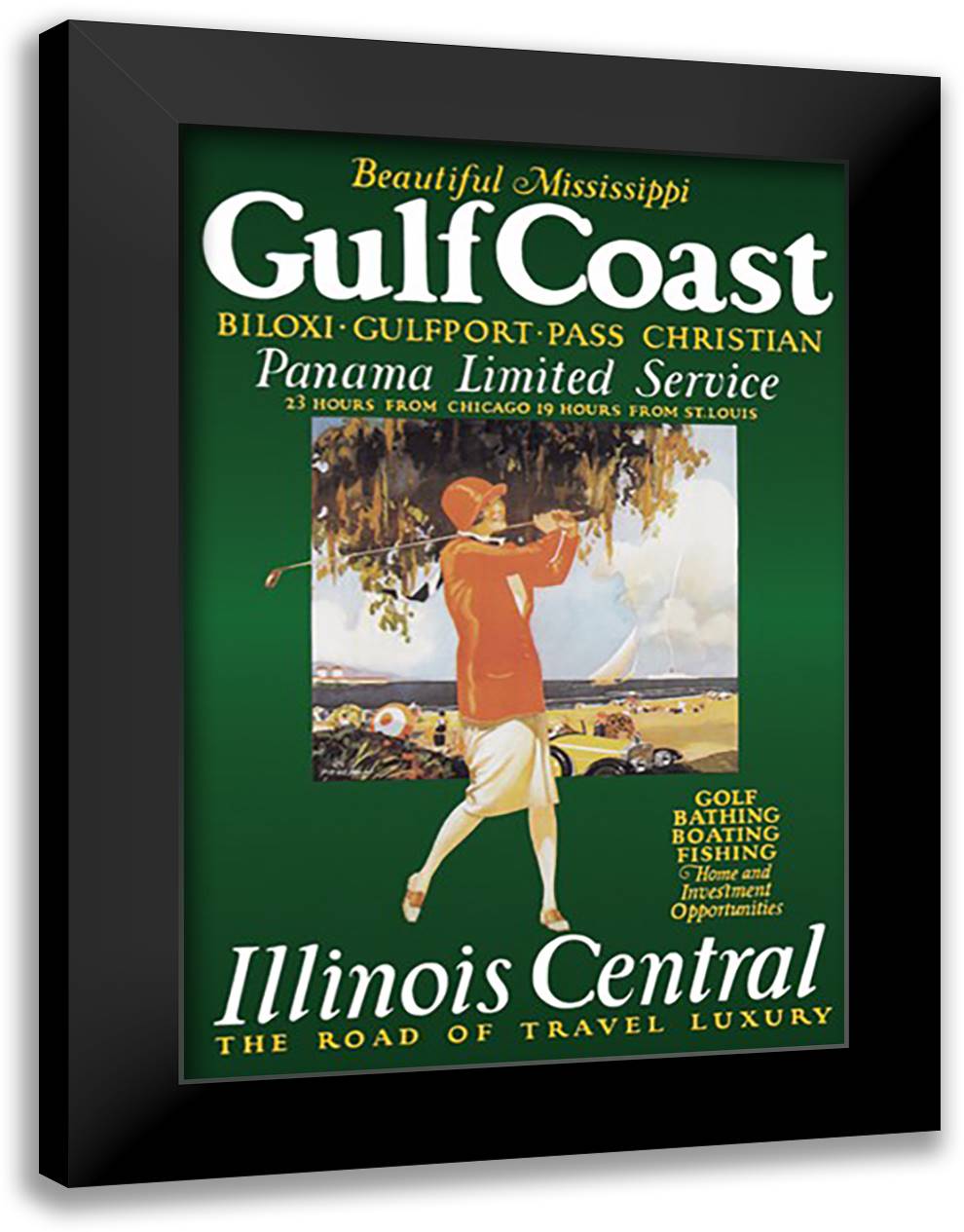 Gulf Coast 16x22 Black Modern Wood Framed Art Print Poster by Proehl, Paul