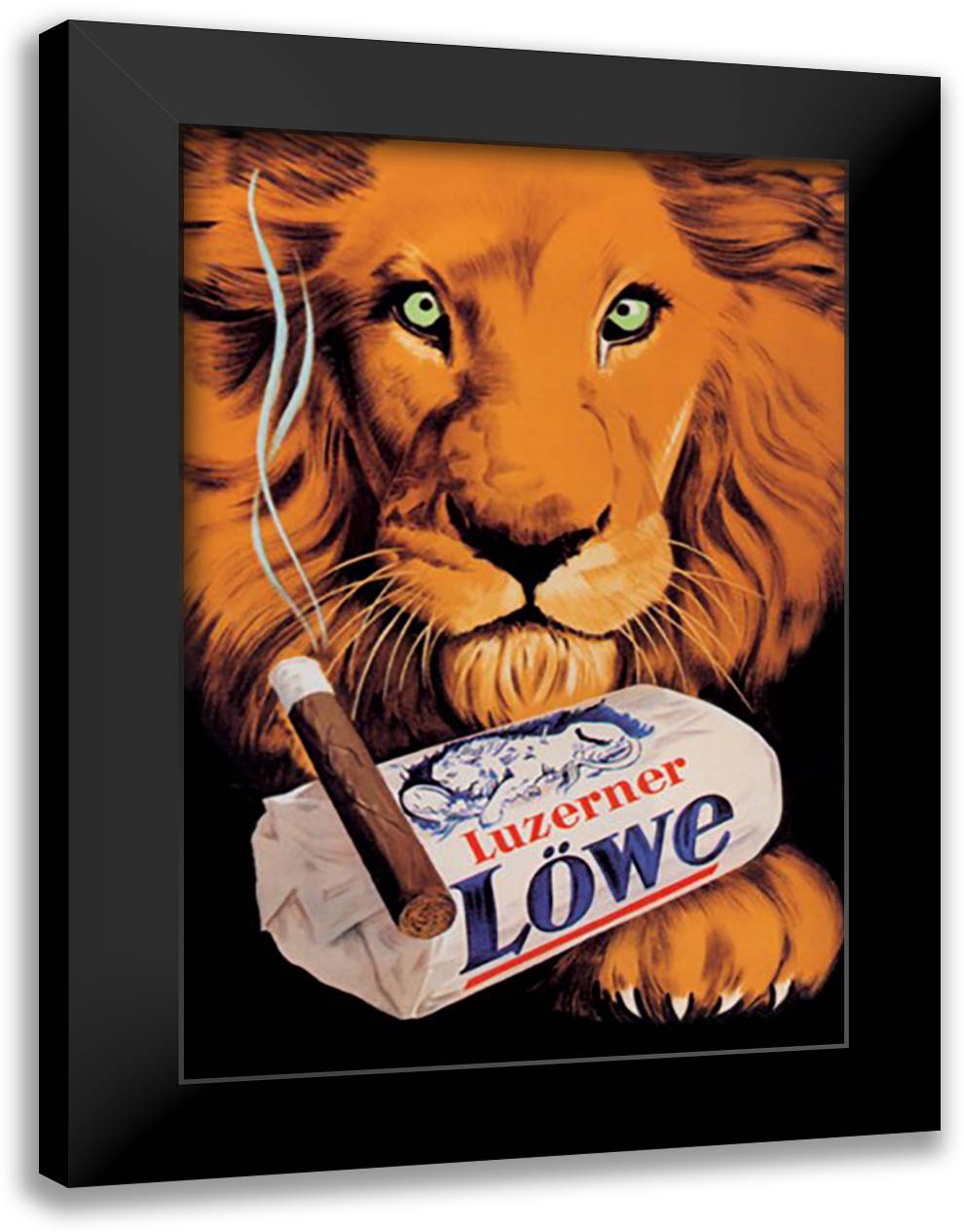 Lowe Luzerner 16x22 Black Modern Wood Framed Art Print Poster by Tunod, P.A.